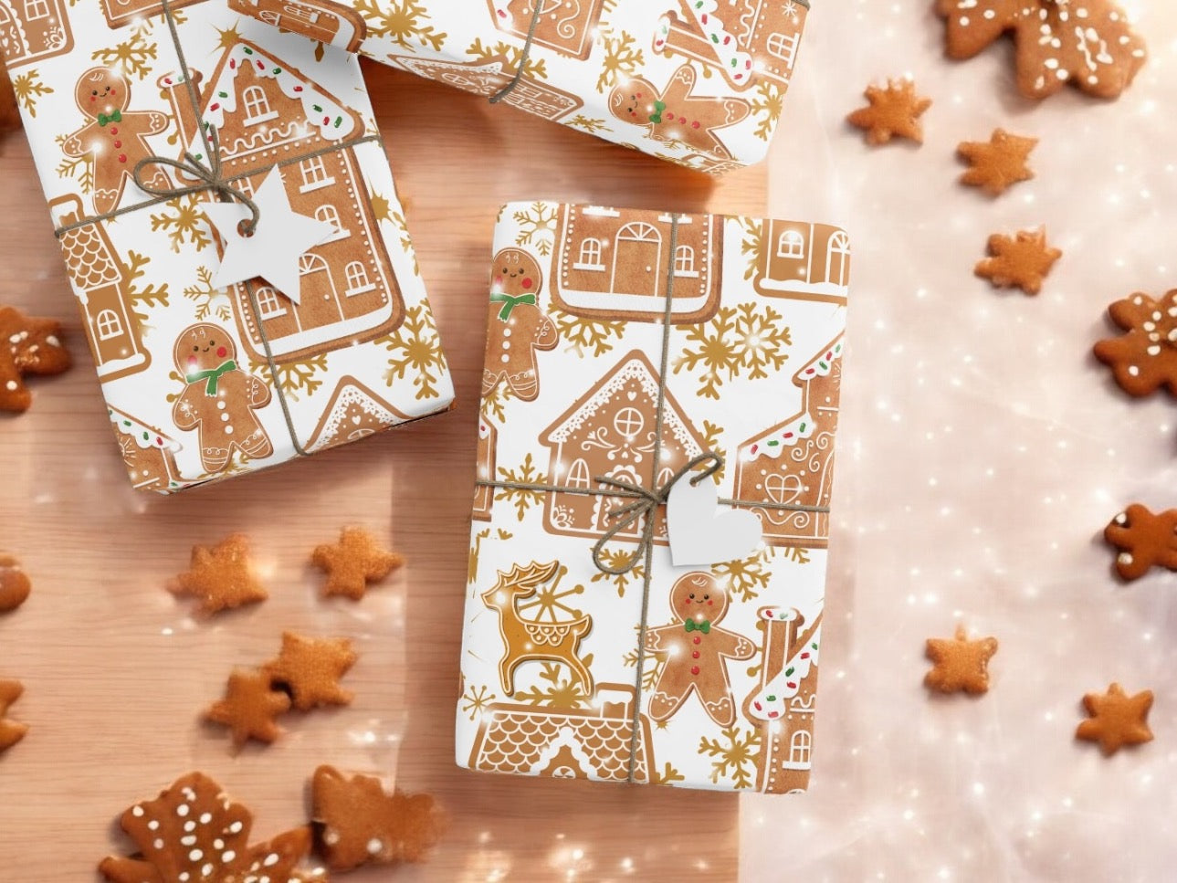 Gingerbread Village Wrapping Paper