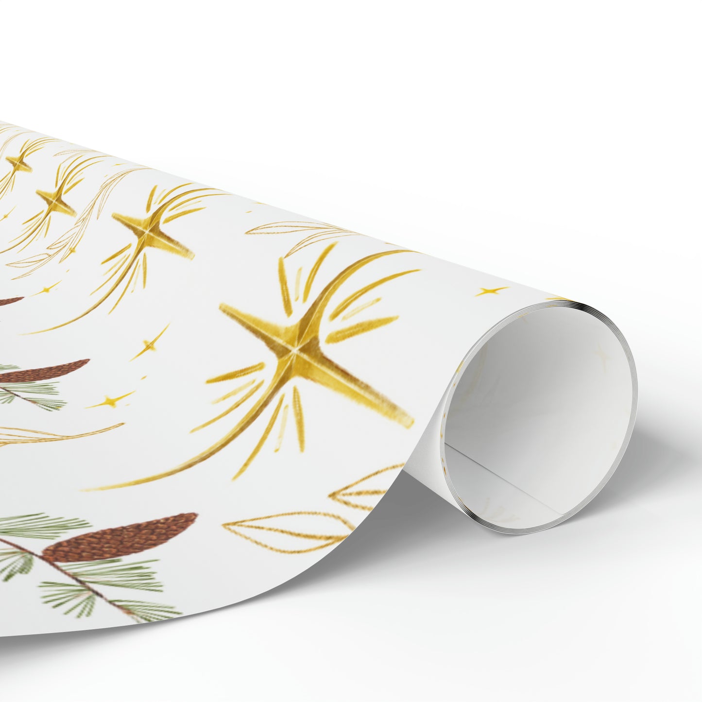 Starry Star Acorn Wrapping Paper