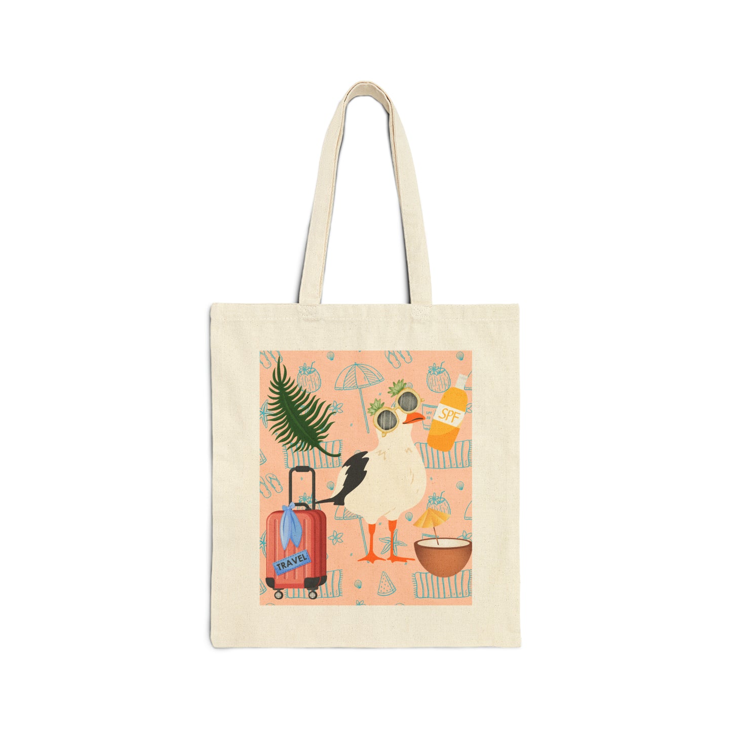 Cotton Canvas Tote Bag Hello Sunshine