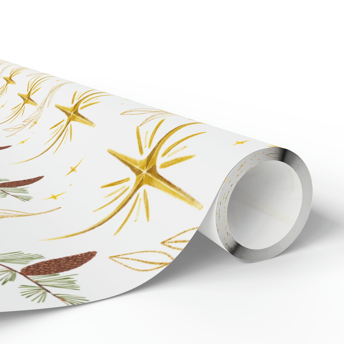 Starry Star Acorn Wrapping Paper