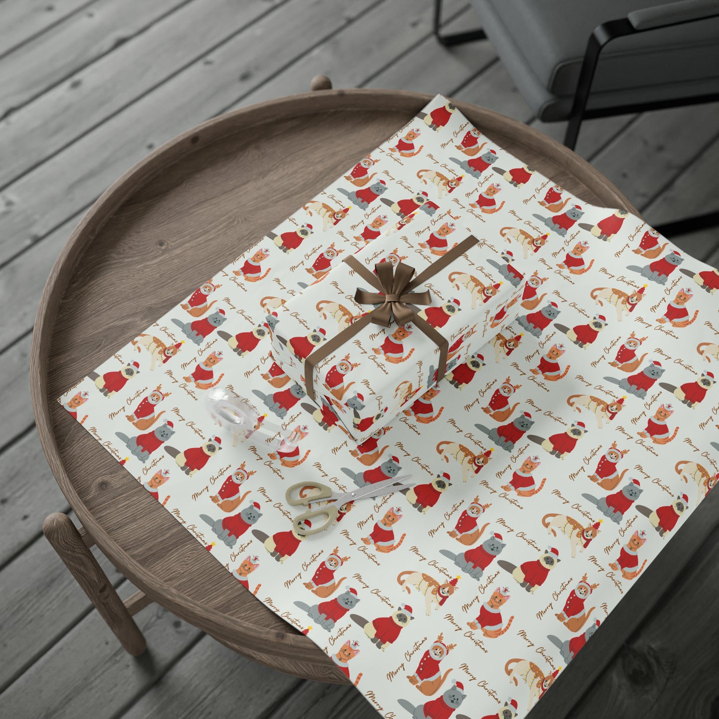 Kitty Christmas Wrapping Papers