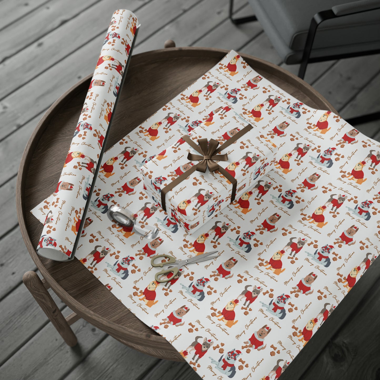 Doggy Christmas Wrapping Papers