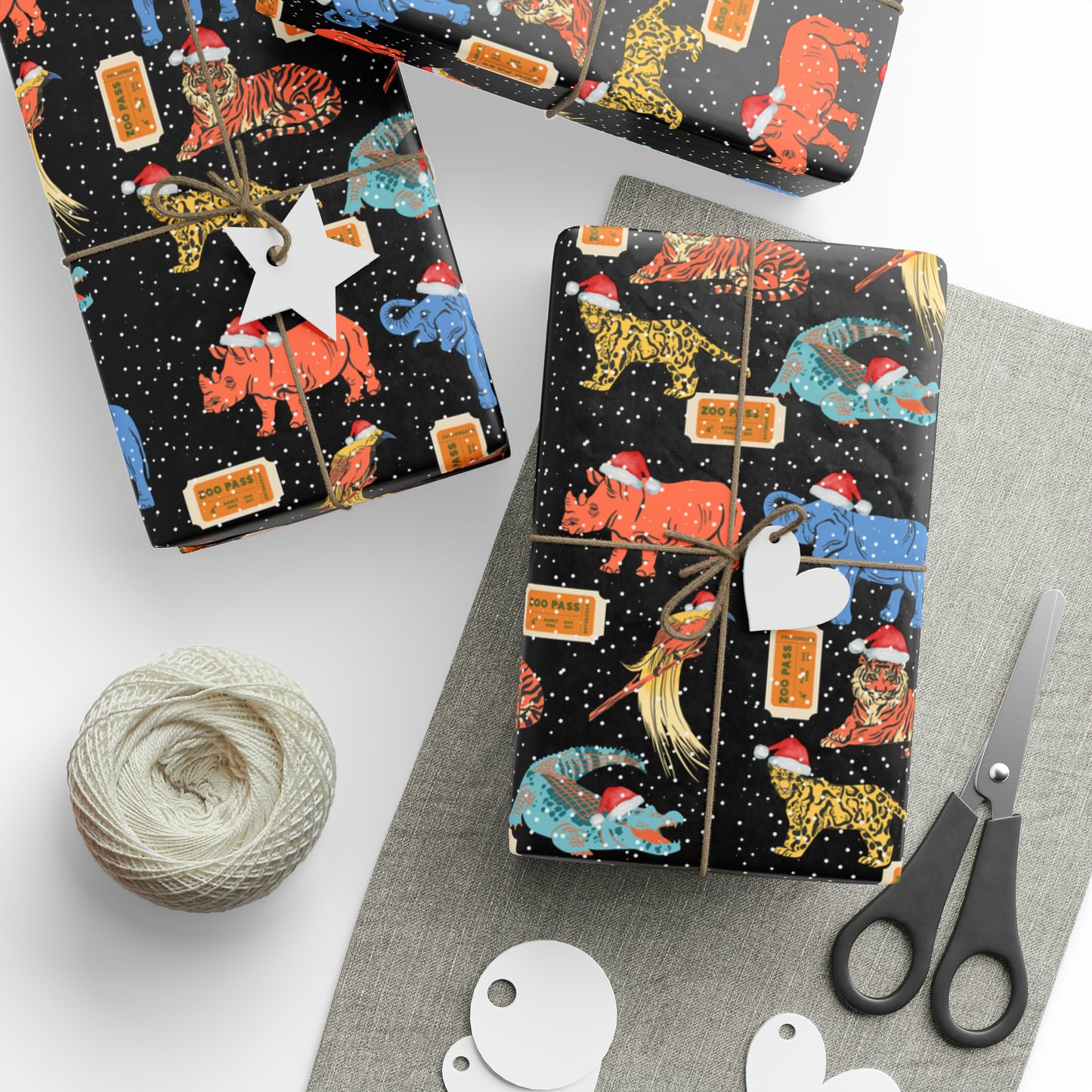 Zoo Animals Wrapping Papers