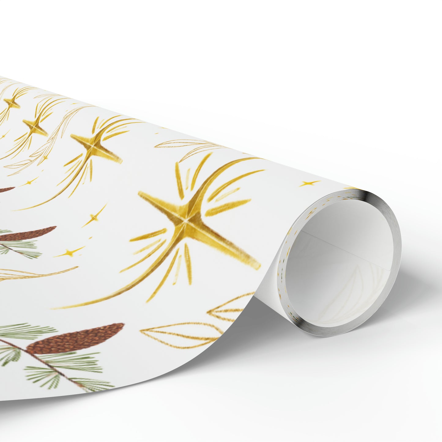 Starry Star Acorn Wrapping Paper