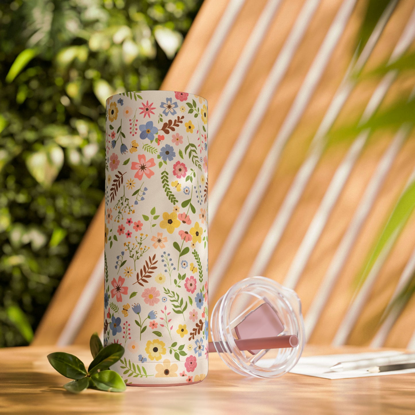 Summer Flowers Tumbler, 20oz