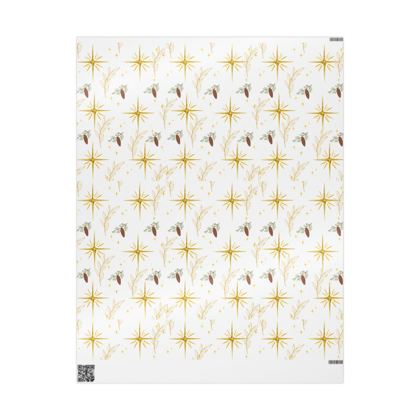 Starry Star Acorn Wrapping Paper