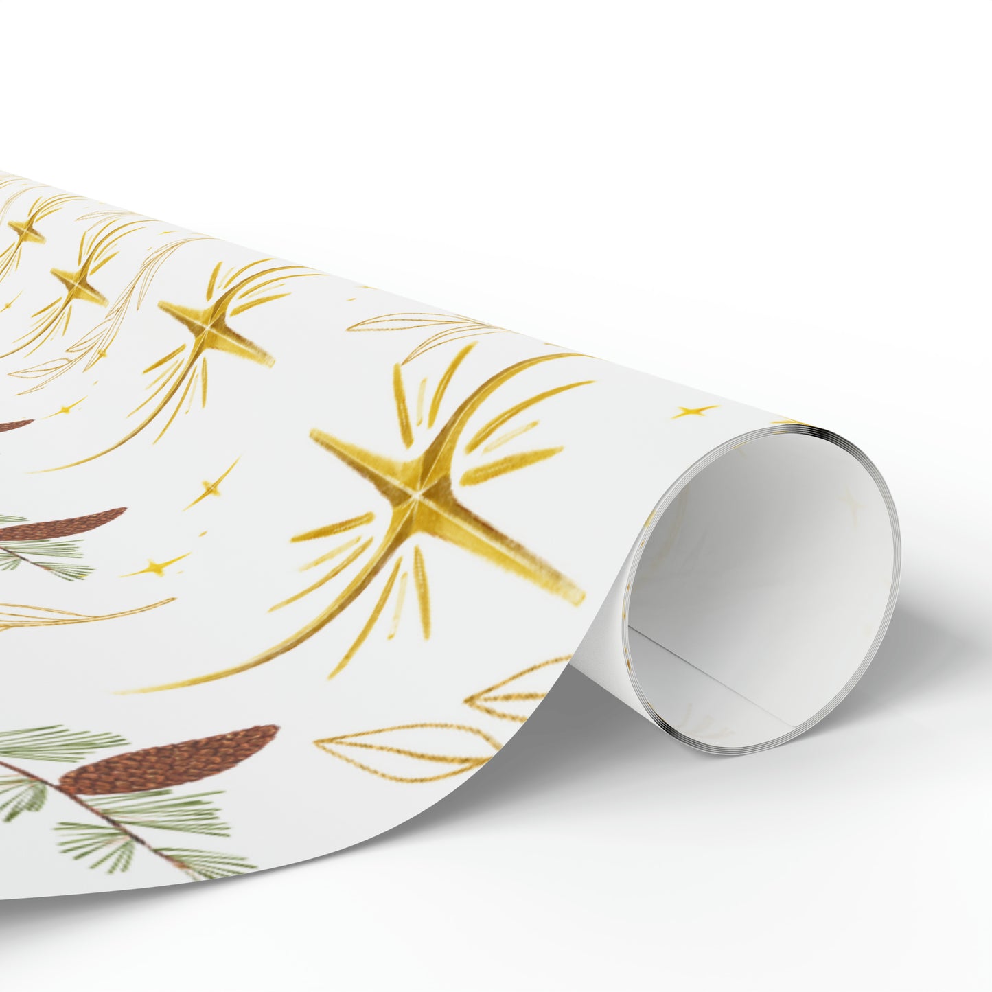 Starry Star Acorn Wrapping Paper