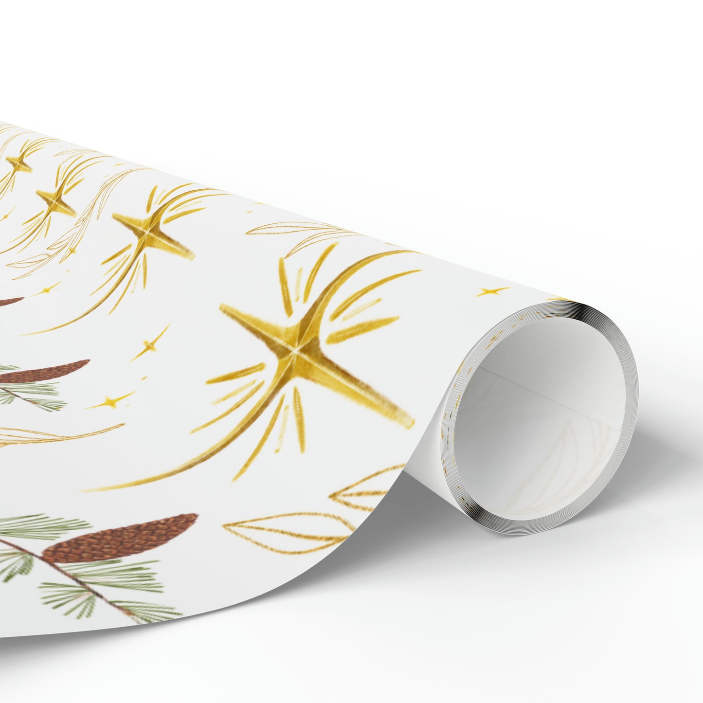 Starry Star Acorn Wrapping Paper