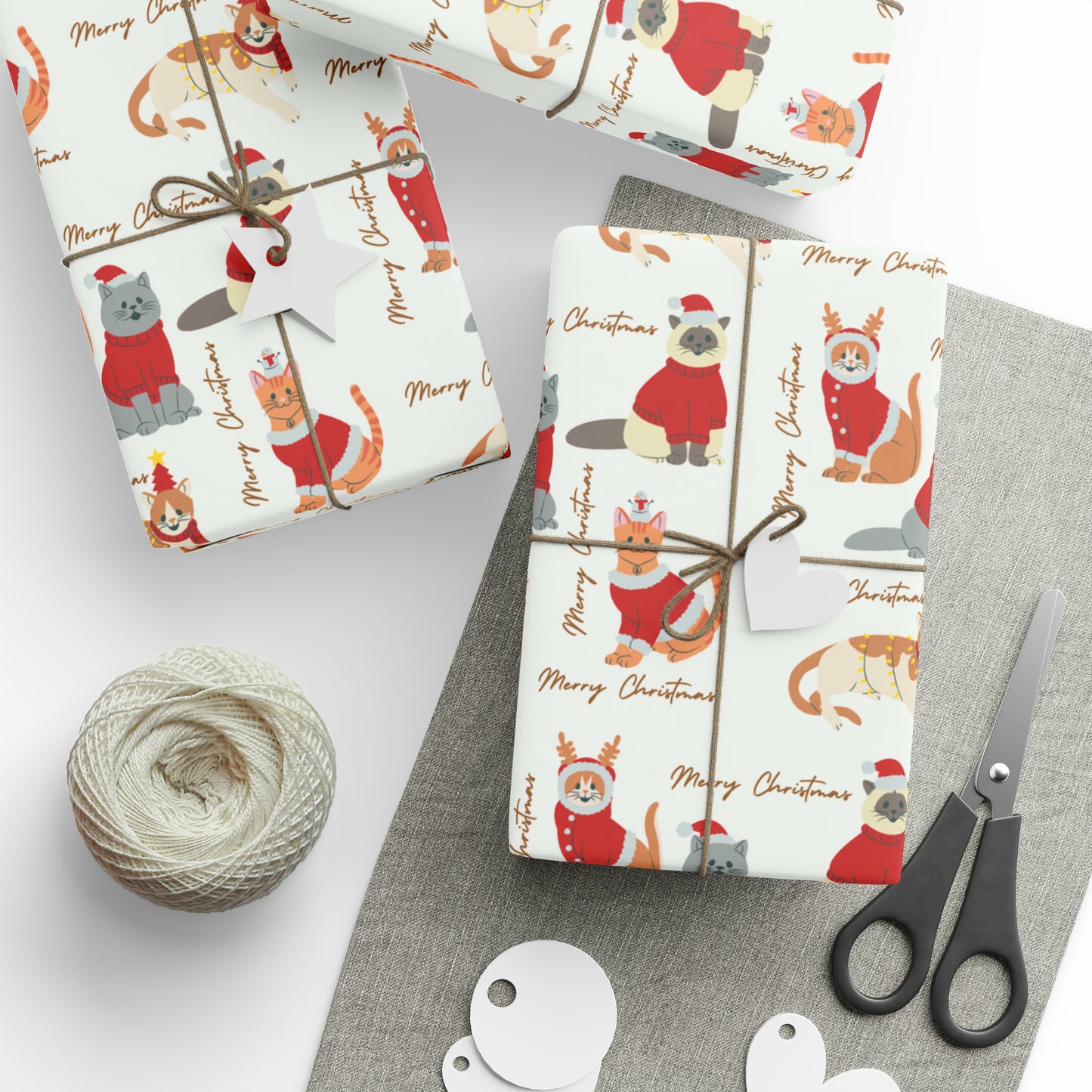 Kitty Christmas Wrapping Papers