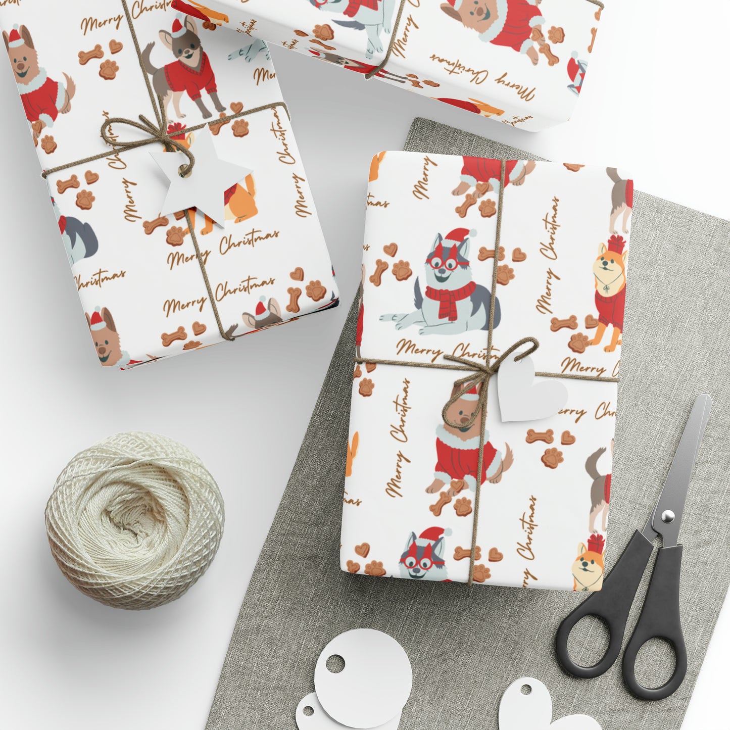 Doggy Christmas Wrapping Papers