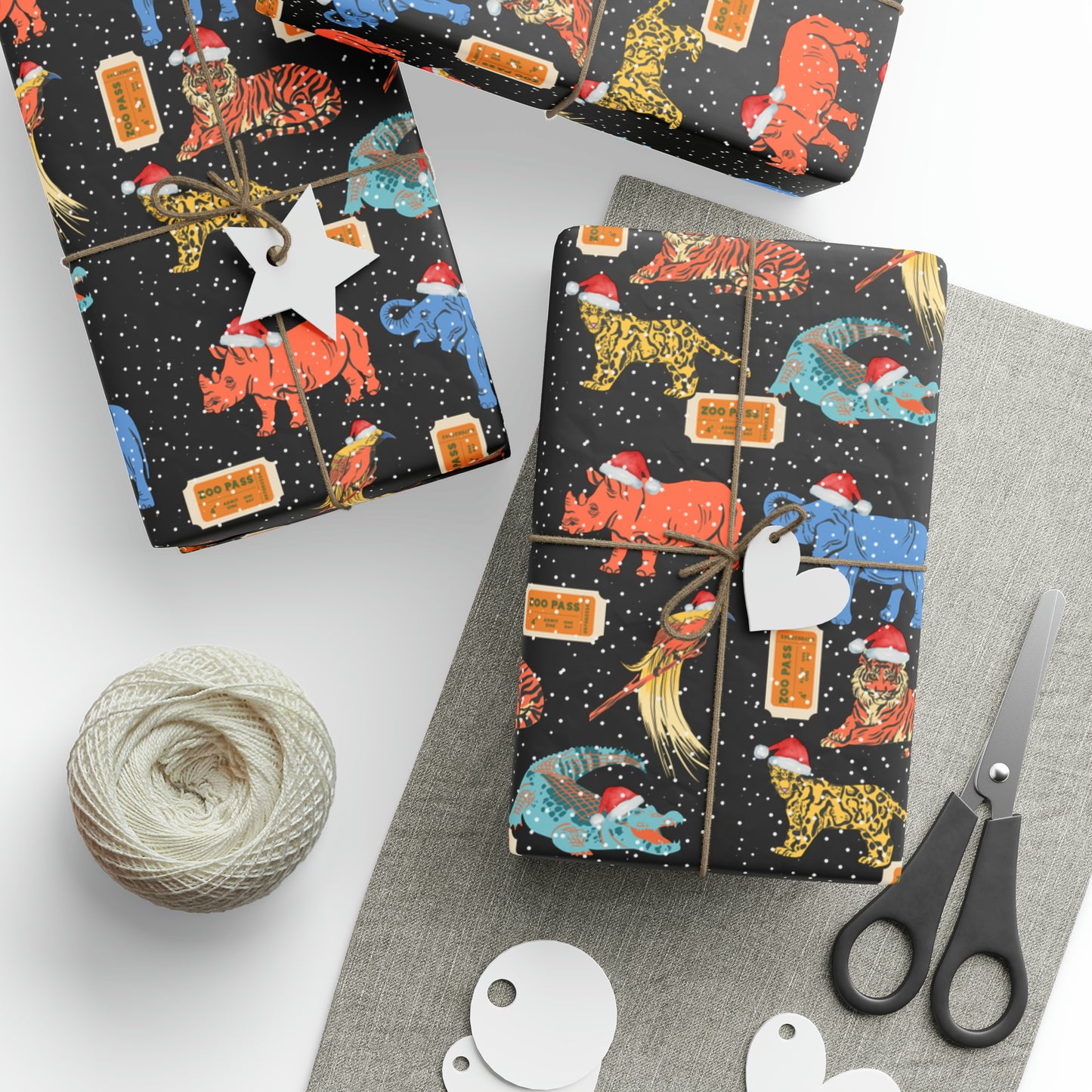 Zoo Animals Wrapping Papers