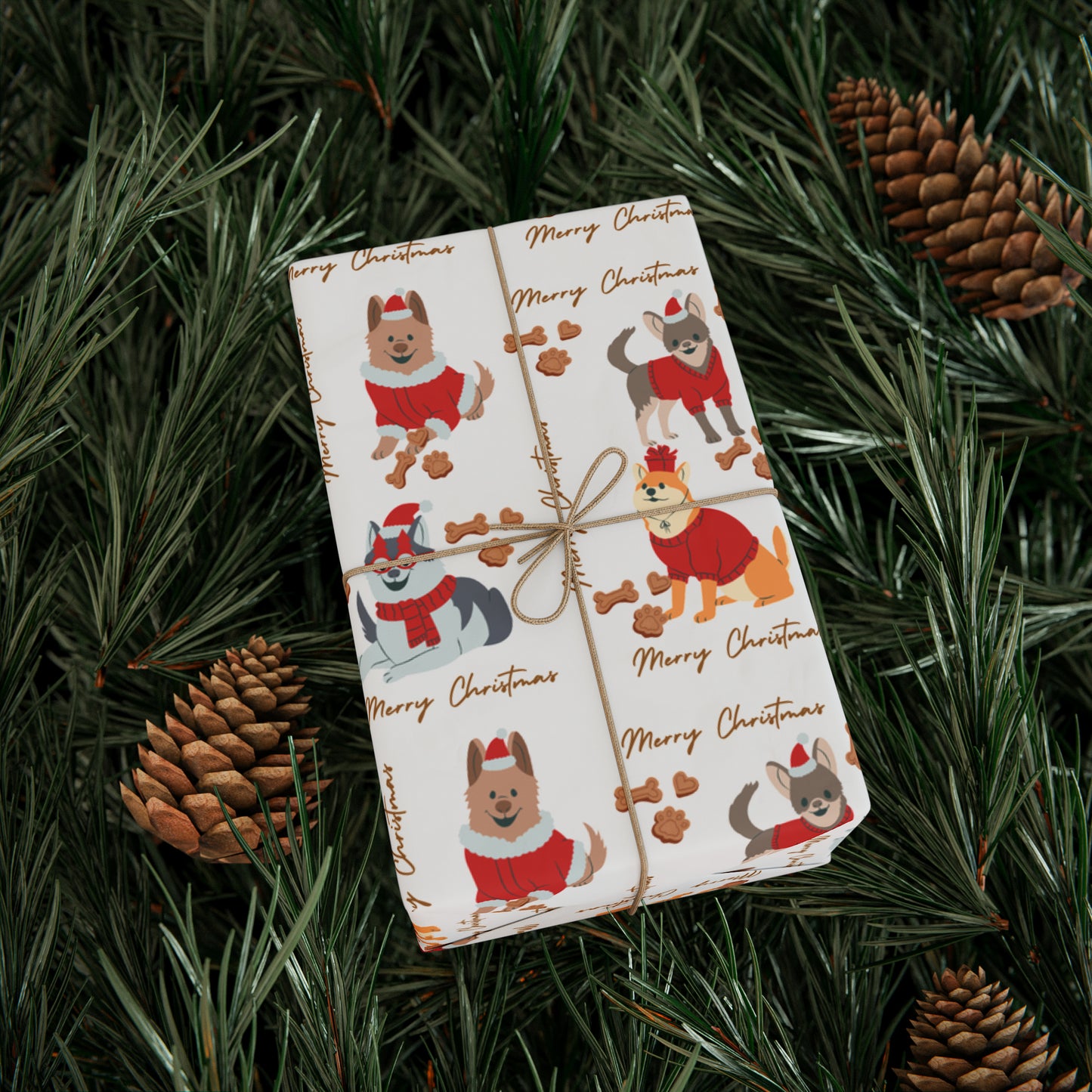 Doggy Christmas Wrapping Papers