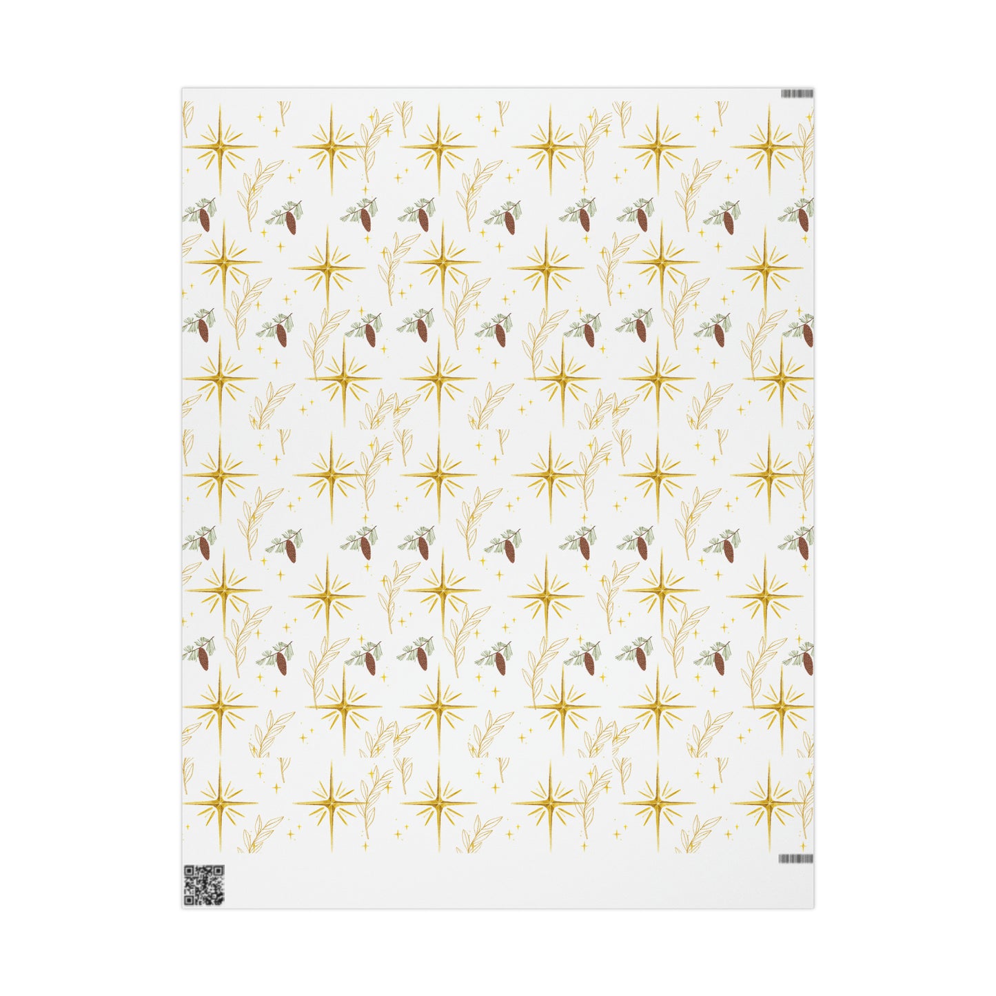 Starry Star Acorn Wrapping Paper