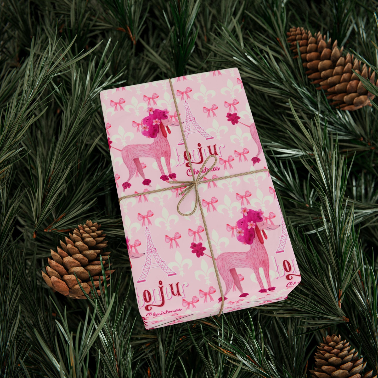 Bonjour Christmas Wrapping Papers