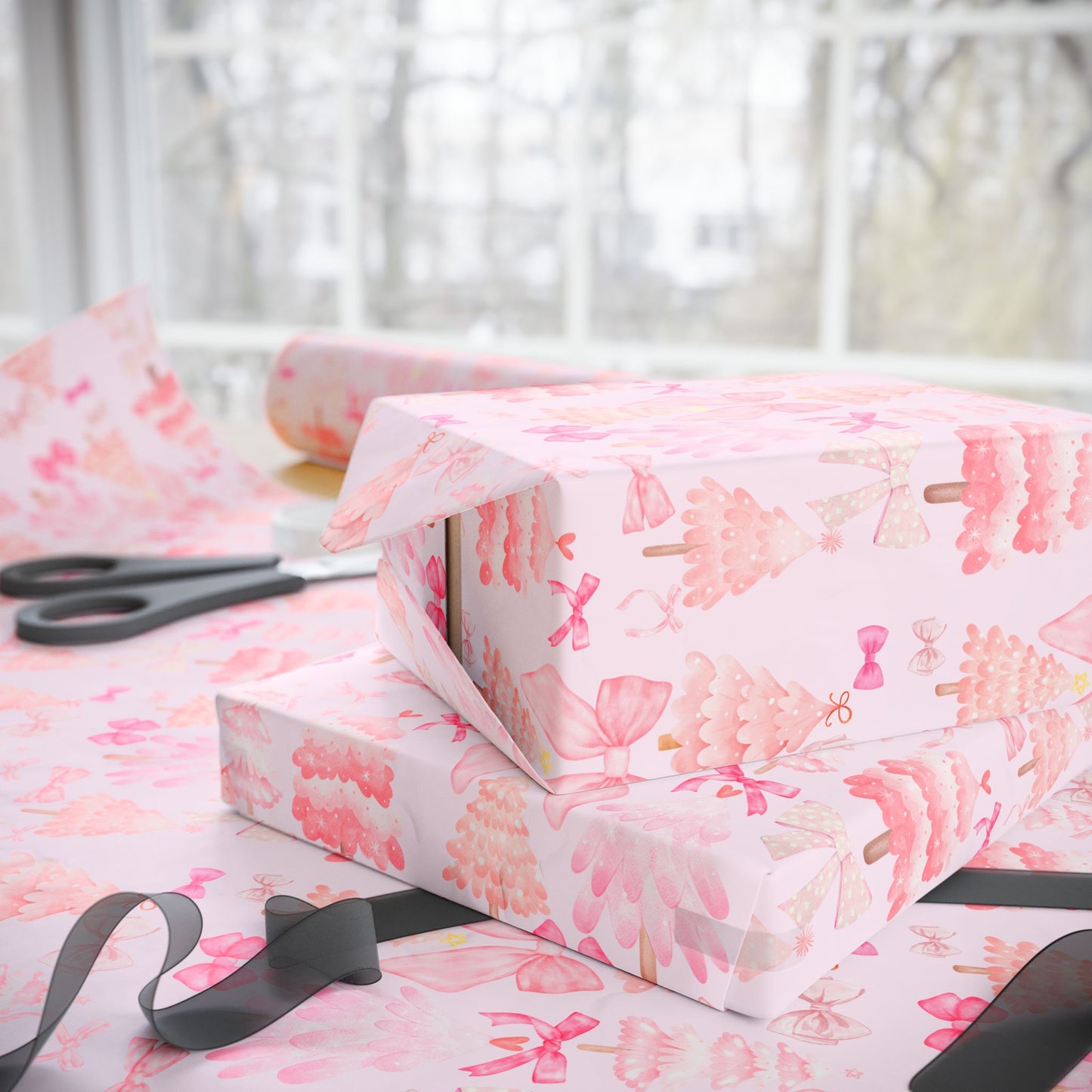 Sugarplum Pink Pink  Wrapping Papers