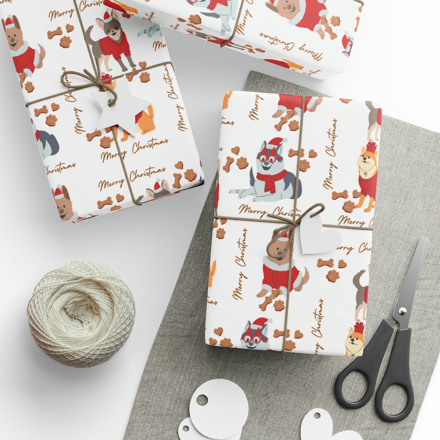 Doggy Christmas Wrapping Papers