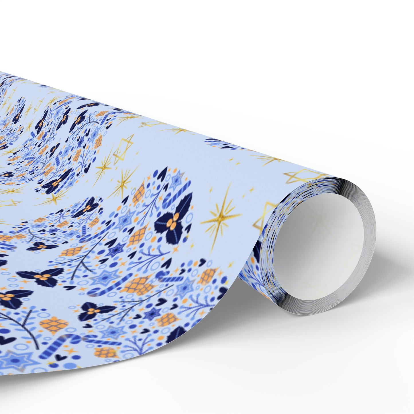 Blue Holidays Wrapping Papers