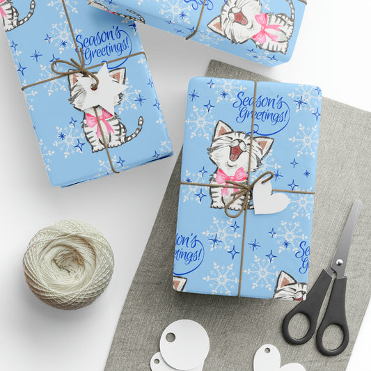 ￼Happy Kitty Wrapping Paper