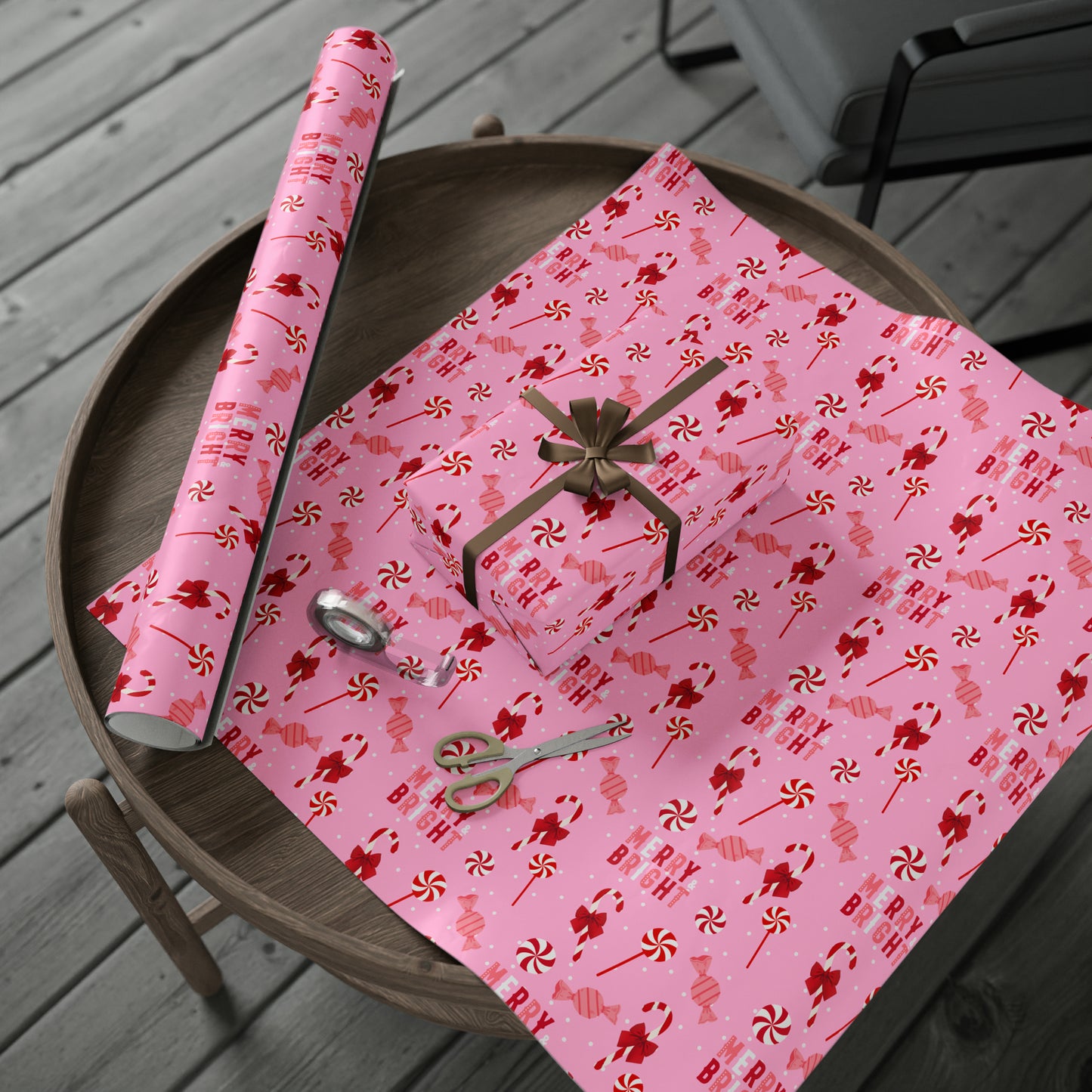 Peppermint Marry and bright Wrapping Papers