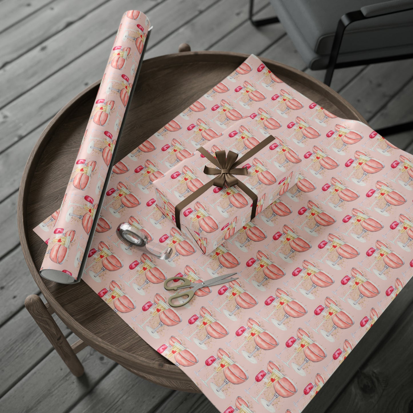 Pink Cocktail Hour Wrapping Papers