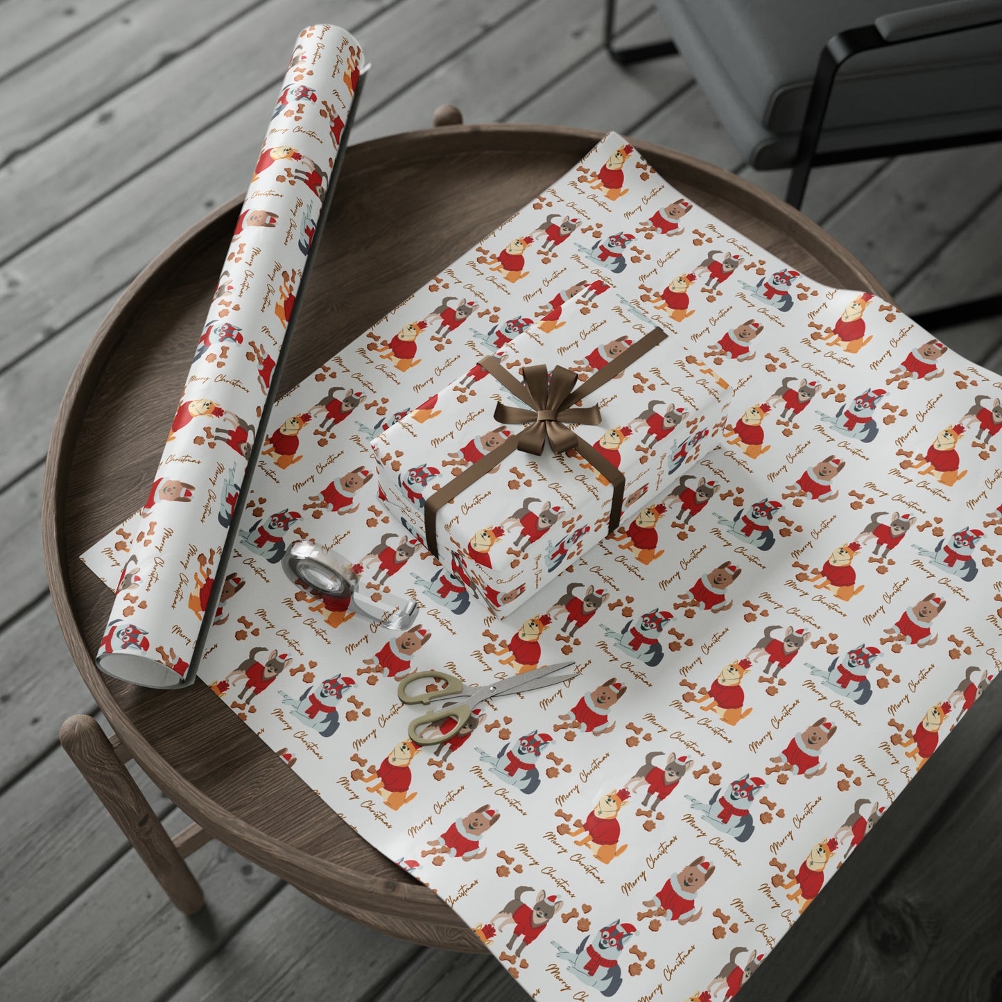 Doggy Christmas Wrapping Papers