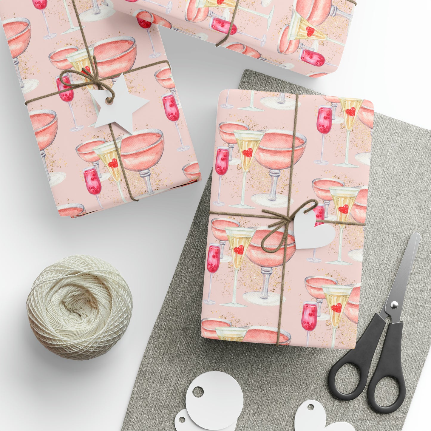 Pink Cocktail Hour Wrapping Papers