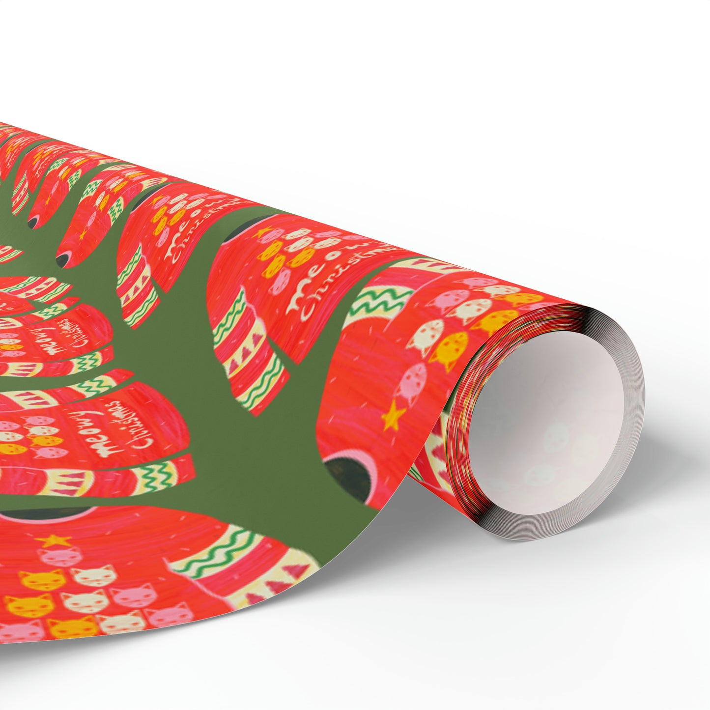 Cat Christmas jumper Wrapping Papers