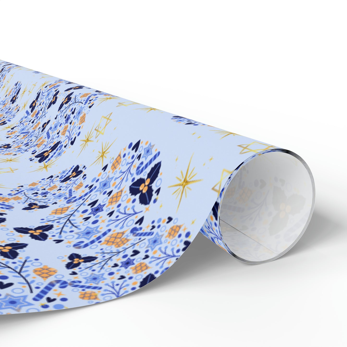 Blue Holidays Wrapping Papers