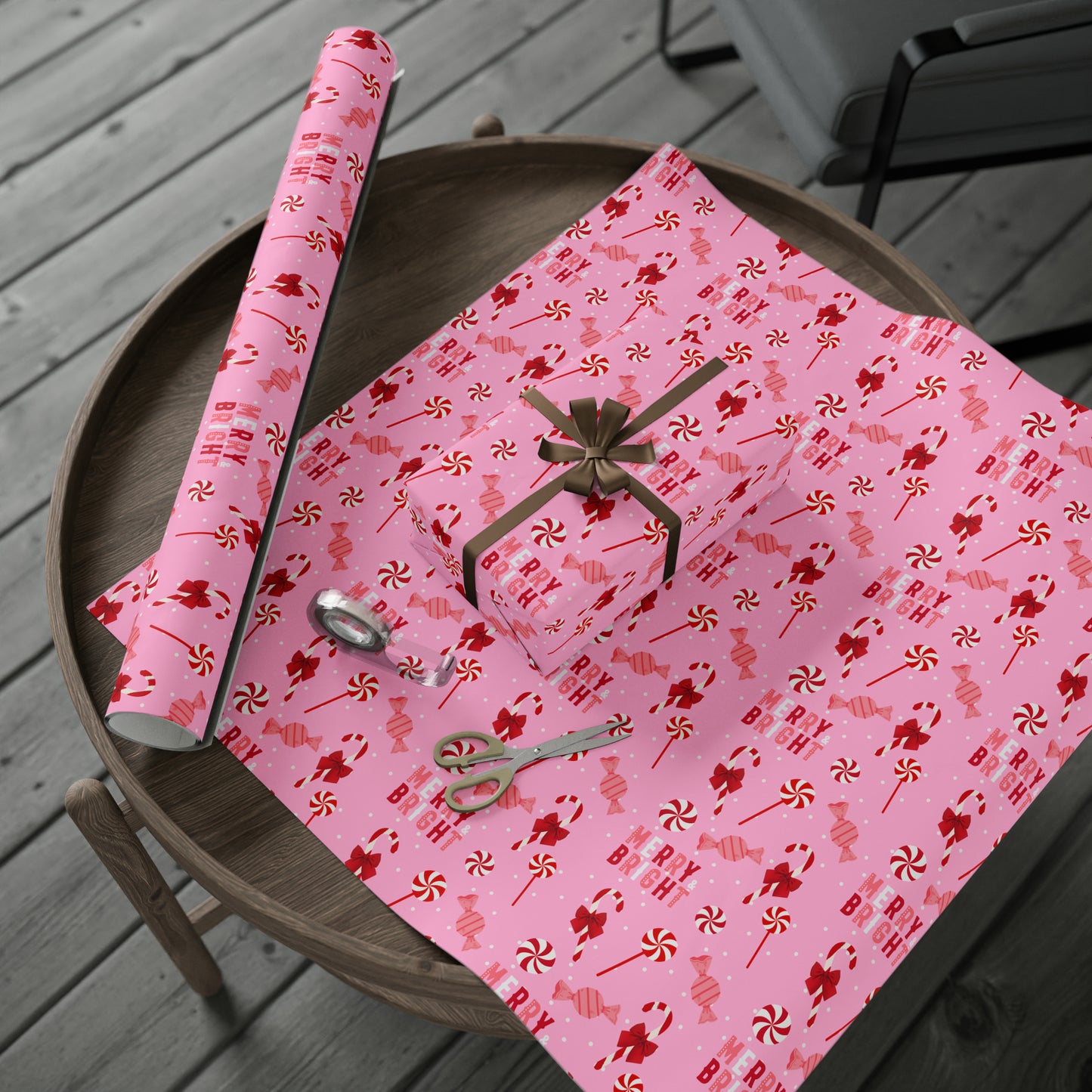 Peppermint Marry and bright Wrapping Papers