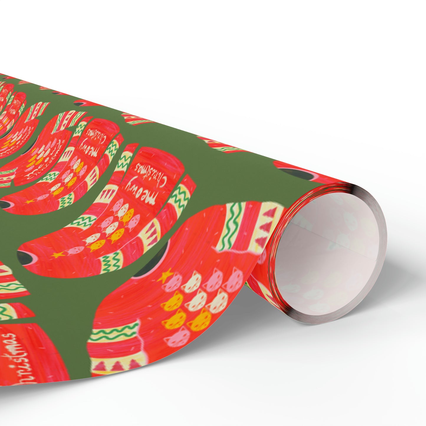 Cat Christmas jumper Wrapping Papers