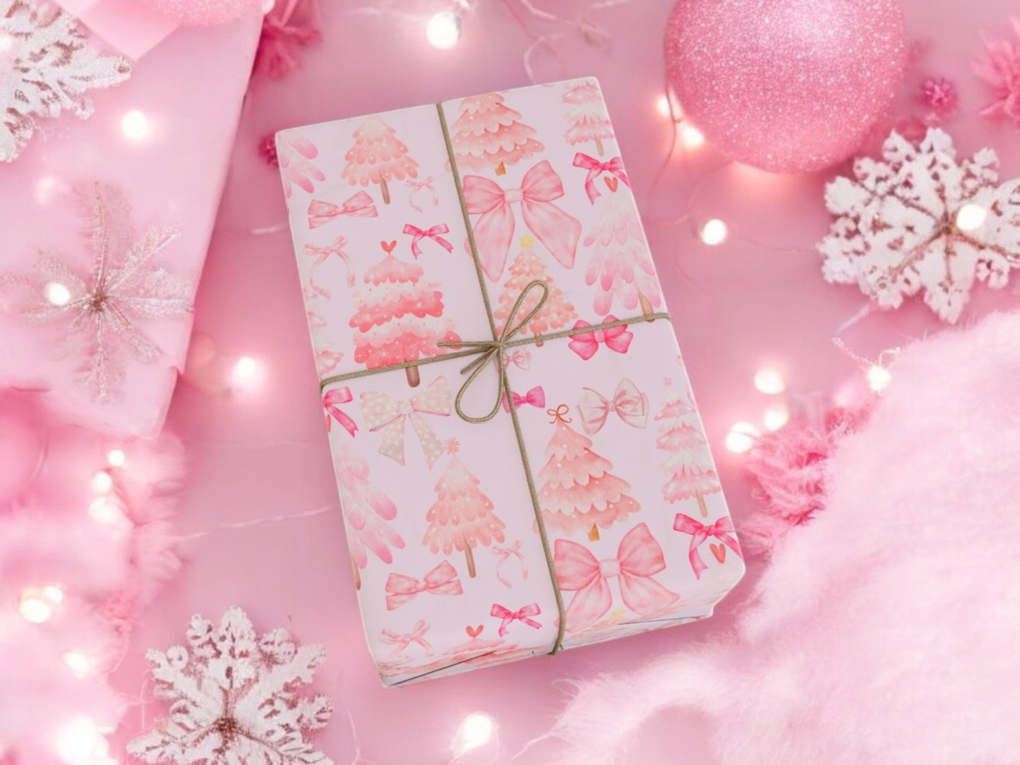 Sugarplum Pink Pink  Wrapping Papers