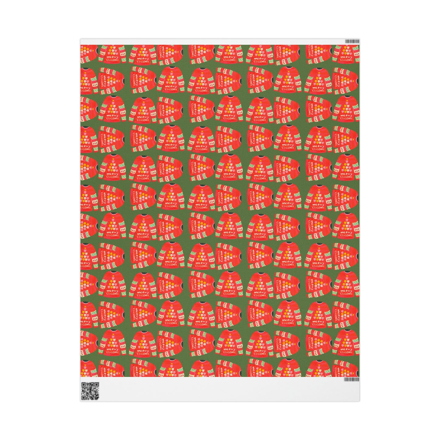 Cat Christmas jumper Wrapping Papers