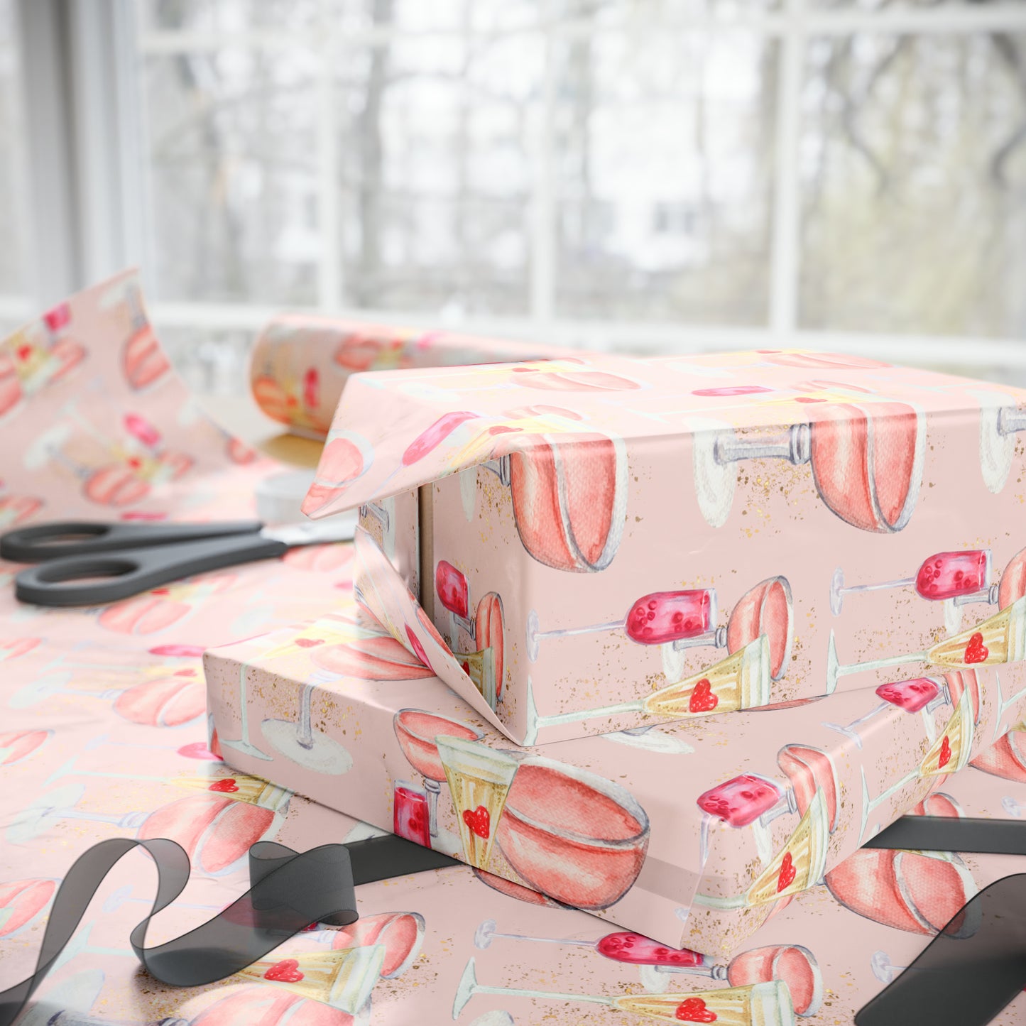 Pink Cocktail Hour Wrapping Papers