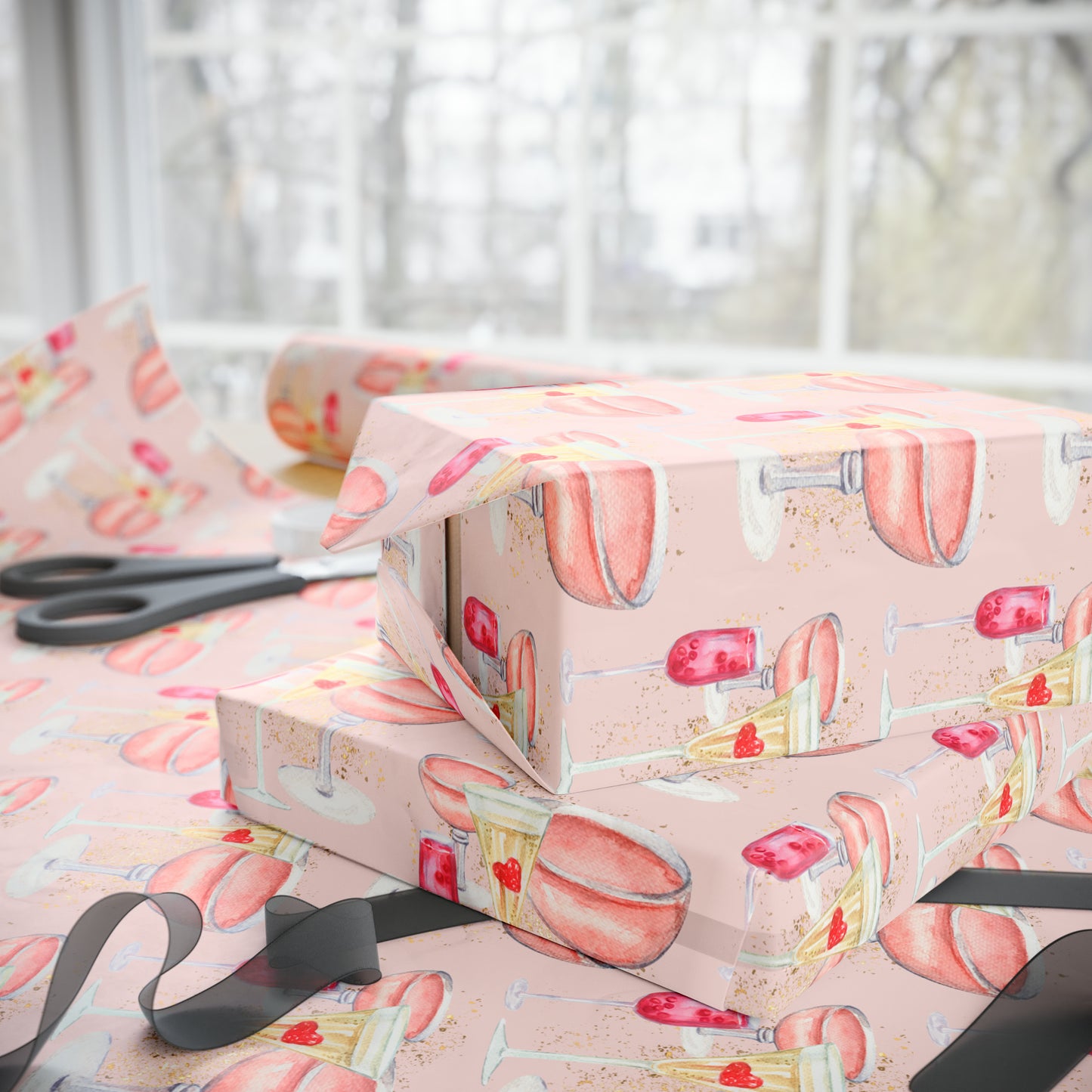 Pink Cocktail Hour Wrapping Papers