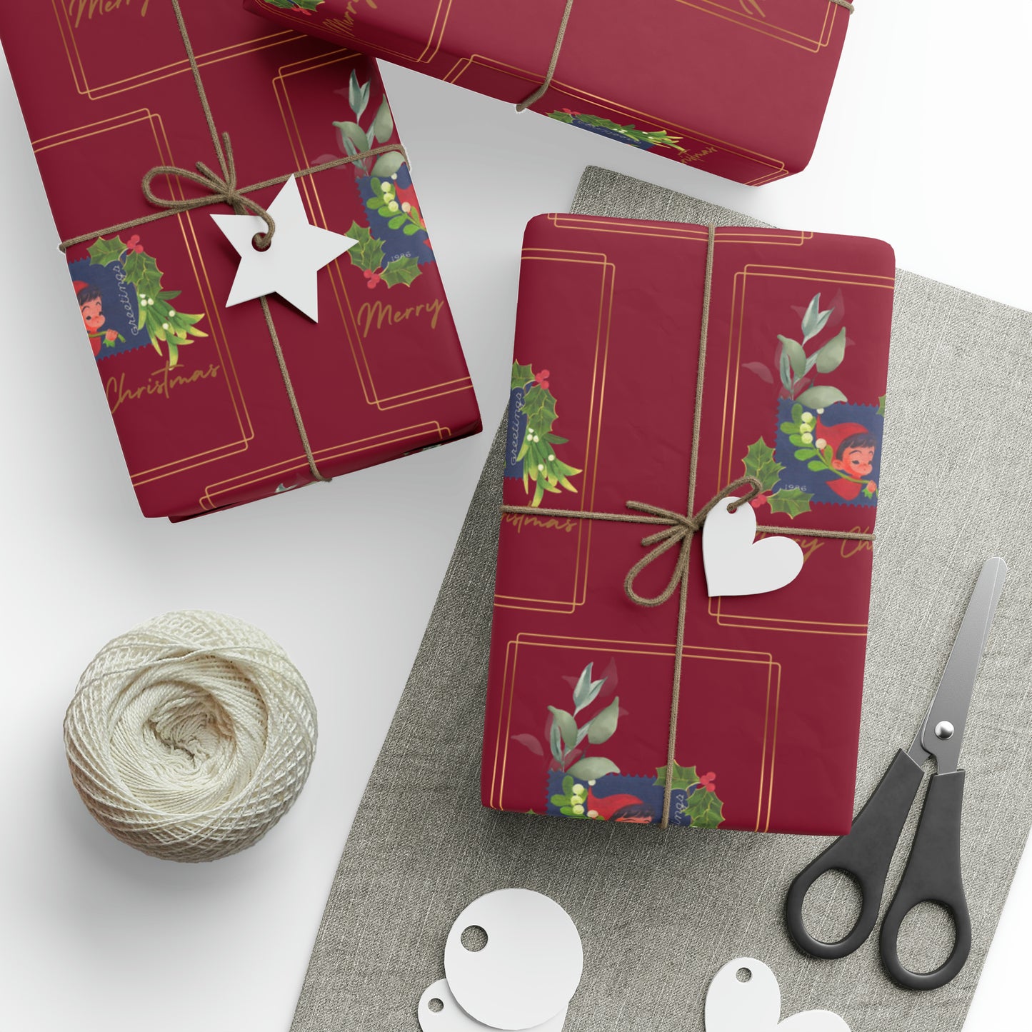 Christmas elf Wrapping Paper