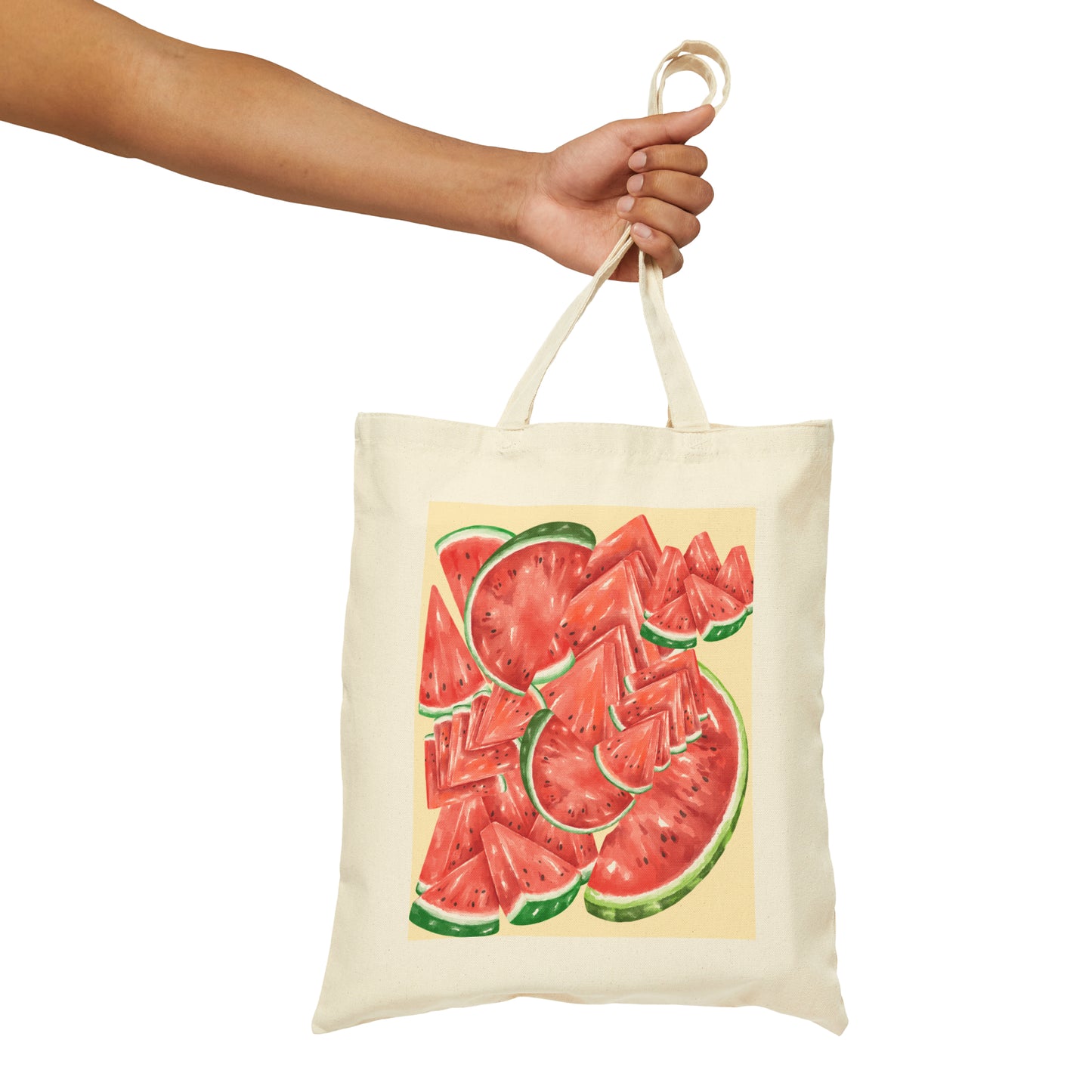 Watermelon Cotton Canvas Tote Bag