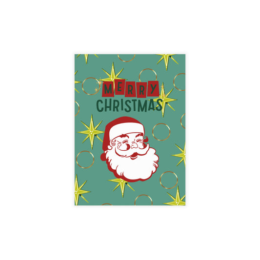 MCM Merry Christmas Santa cards