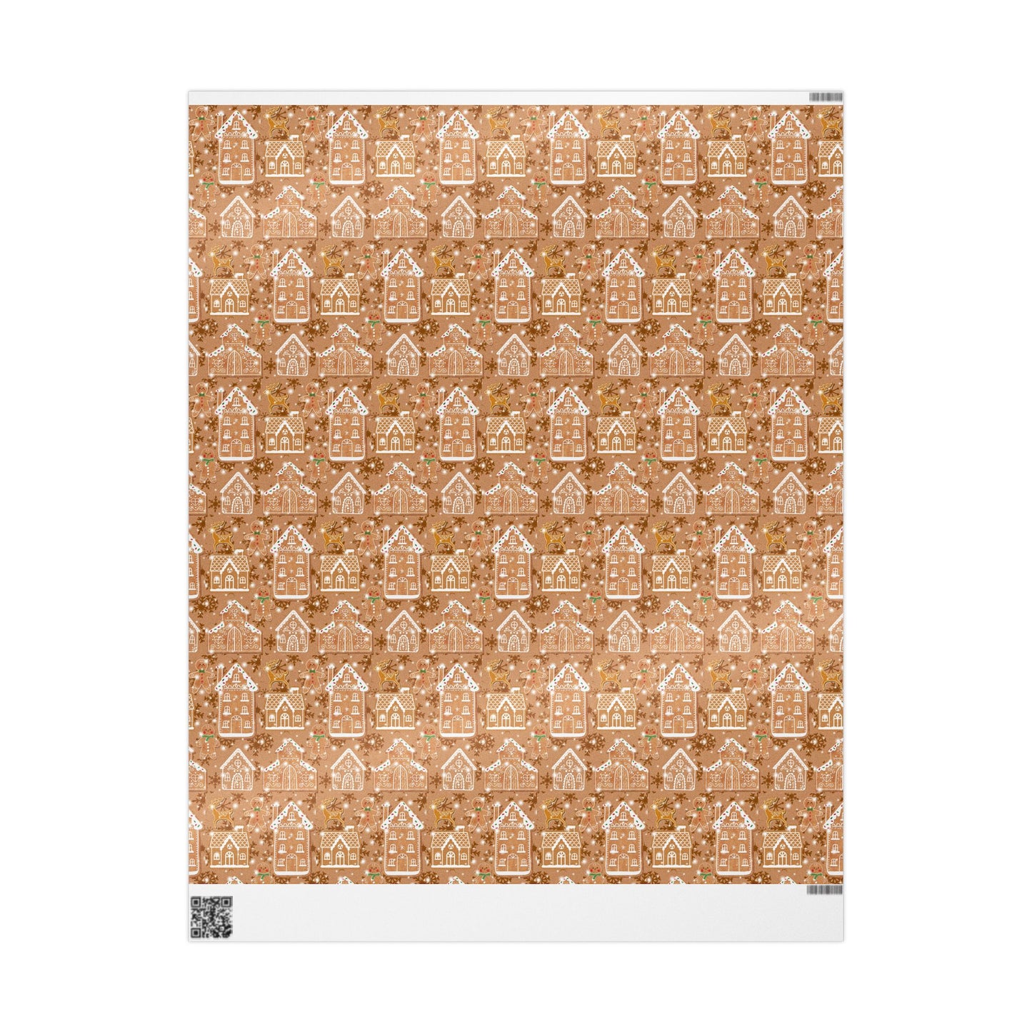 Gingerbread village wrapping paper