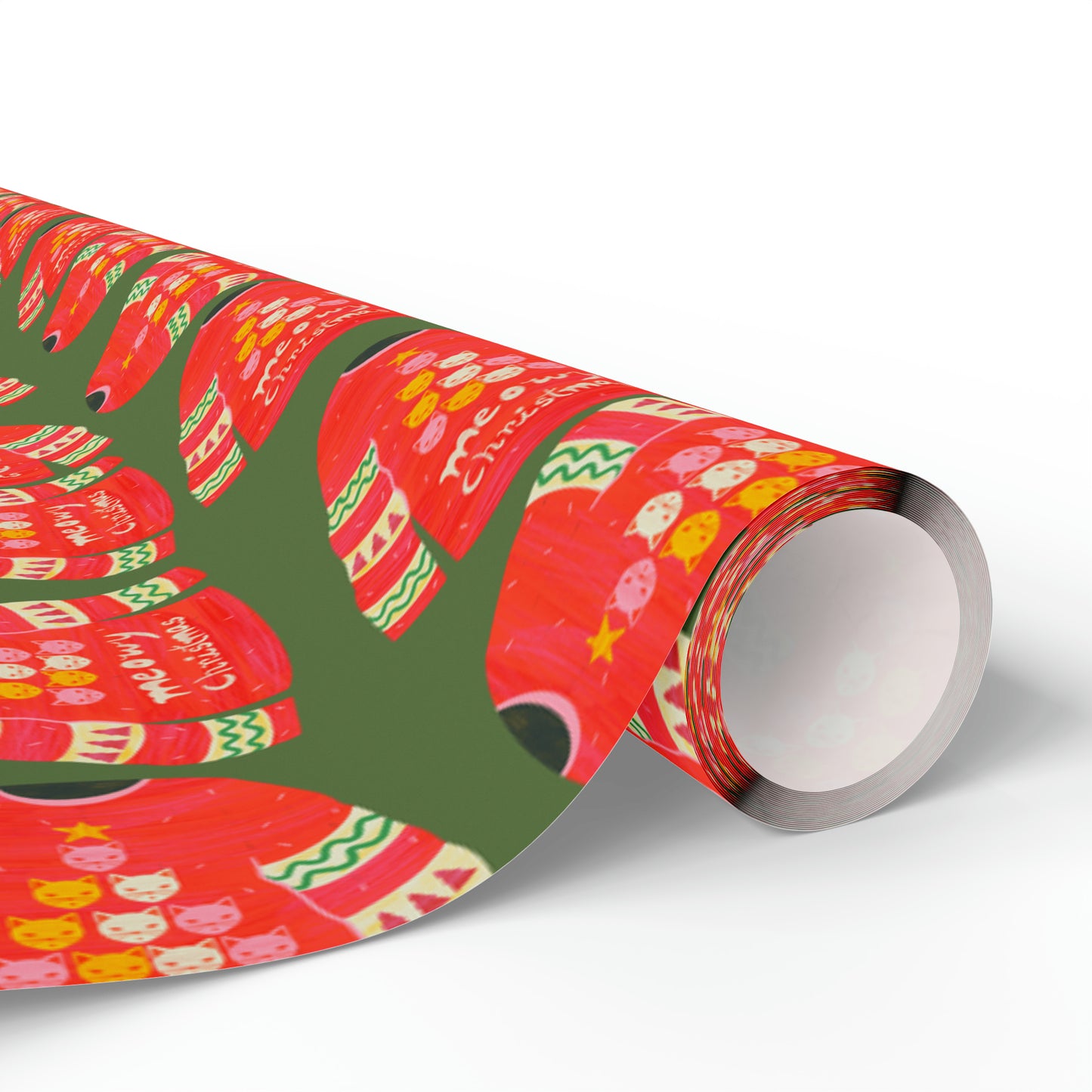 Cat Christmas jumper Wrapping Papers