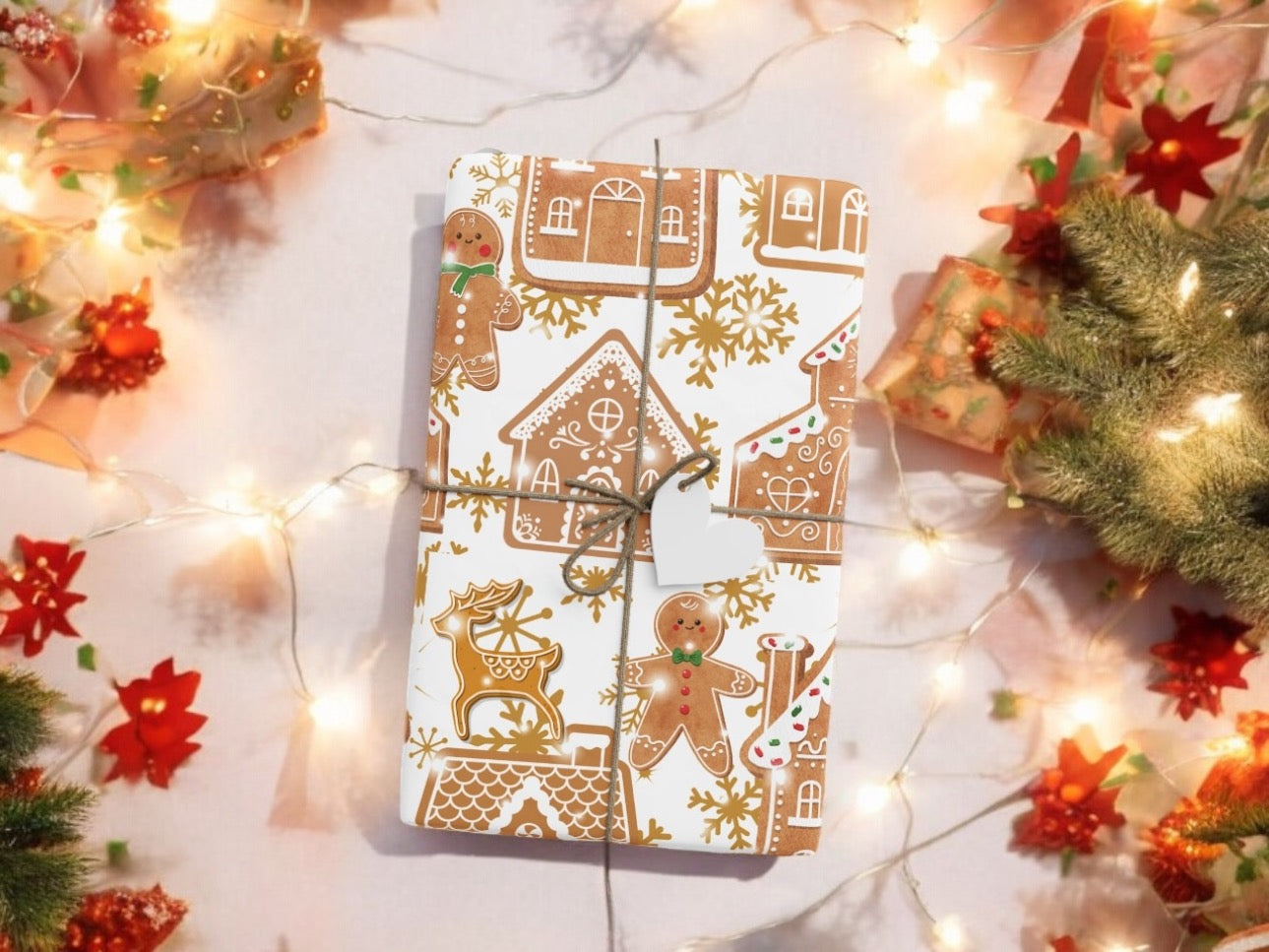 Gingerbread Village Wrapping Paper