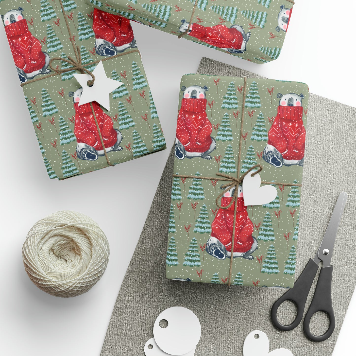 Polar Bear sweater Wrapping PaperS