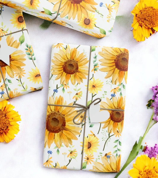 Sunflower Sunshine Wrapping Papers